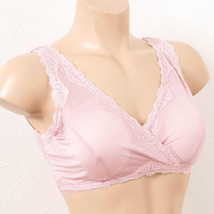 シルク マタニティ＆授乳ブラ バストはシルクとコットンの3重構造で冷え取り仕様 日本製