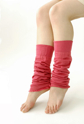 シルク100%　ふわふわルーズレッグウォーマー