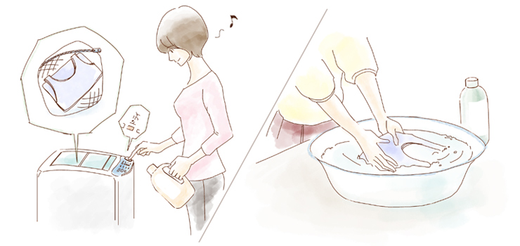 シルクなのにお手入れカンタン