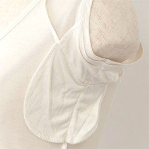 シルク100％ Vネック 汗取りインナー 日本製【ふわ肌シルク】