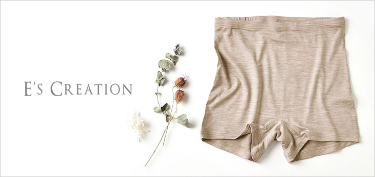 シルク ハイウエスト ショーツ ストレッチ ソフトベア天竺 日本製 一分丈 ウォッシャブル加工