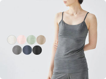 シルク100％ ソフトジャージー カップ付き キャミソール 日本製 ゆるラク ウォッシャブル加工