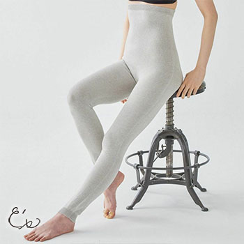 肌側シルク 外側オーガニックコットン 腹巻レギンス ホールガーメント 日本製