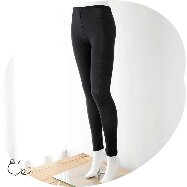 シルク100％ レギンス ウォッシャブル 日本製【ふわ肌シルク】