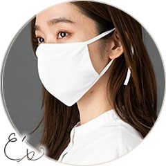 シルク 美容マスク 紐までシルク