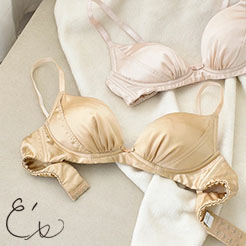 3位 シルク ブラジャー ノンワイヤーブラ