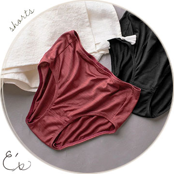 シルク100％ ソフトジャージー スタンダード ショーツ