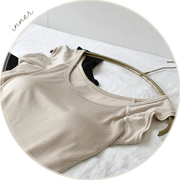 ふわ肌シルク100％ カップ付き 汗取りインナー