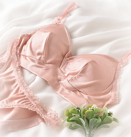 シルク100％スムース ノンワイヤーブラ 日本製