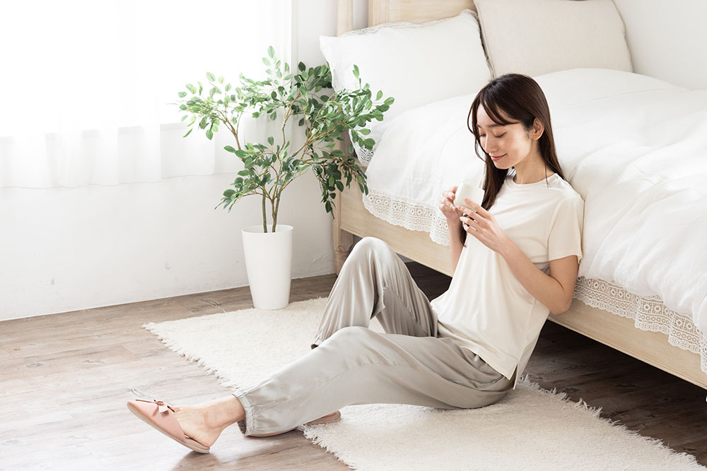 シルク100% 正絹スムース140g クルーネック 半袖Tシャツ