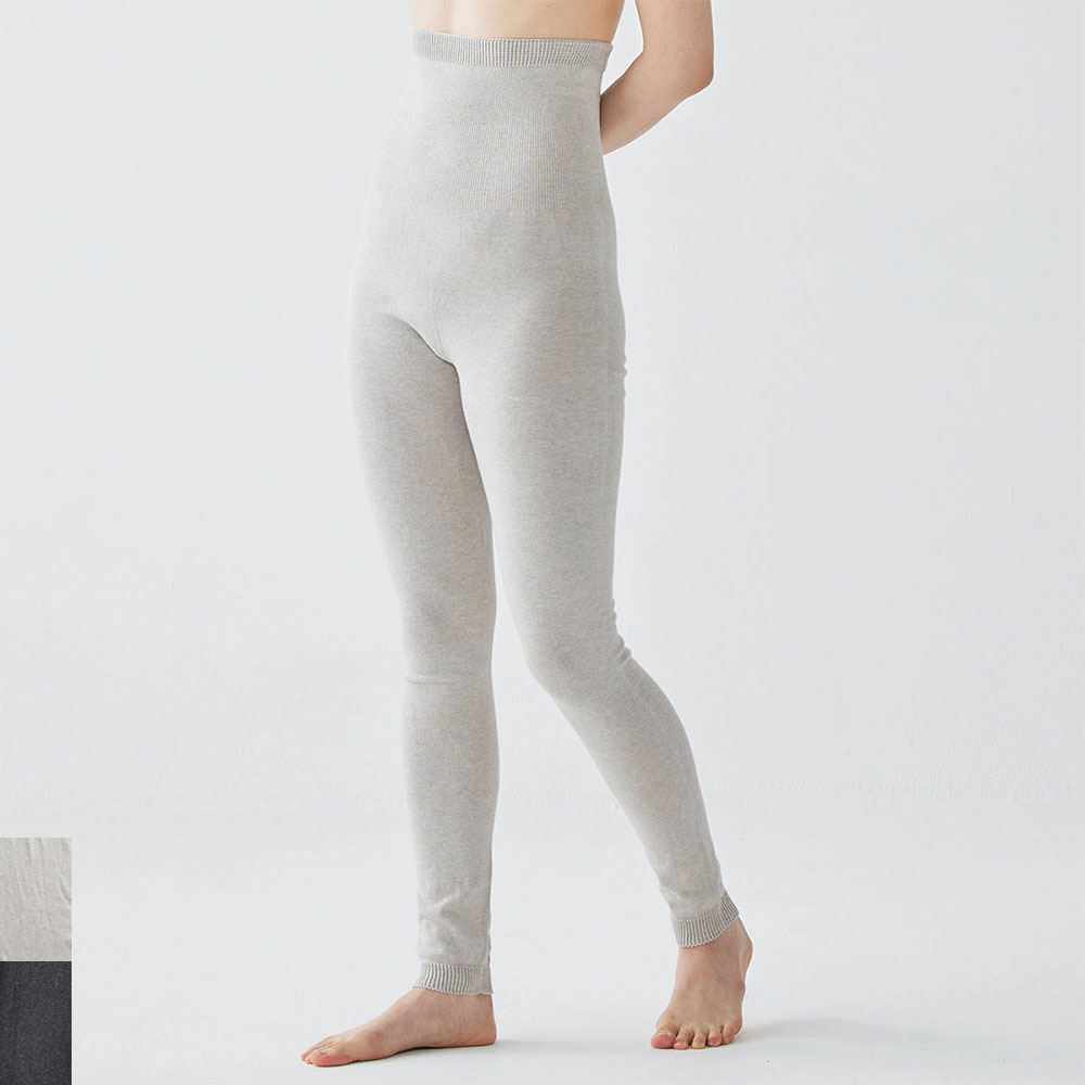 肌側シルク 外側オーガニックコットン 腹巻レギンス ホールガーメント 日本製