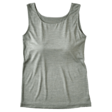 シルク100％ジャージー ゆるラク カップ付きタンクトップ 日本製
