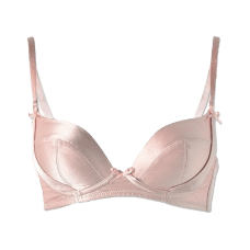 シルクサテン ノンワイヤー ブラジャー 日本製