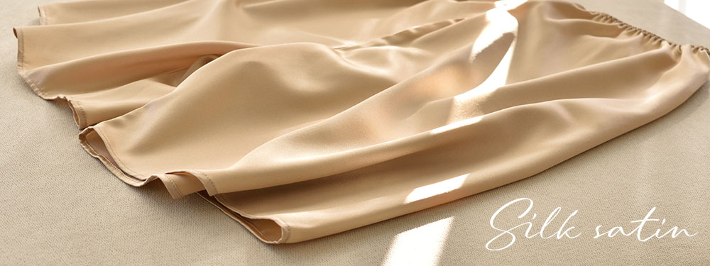 シルクサテン ペチコート 日本製 ショート丈