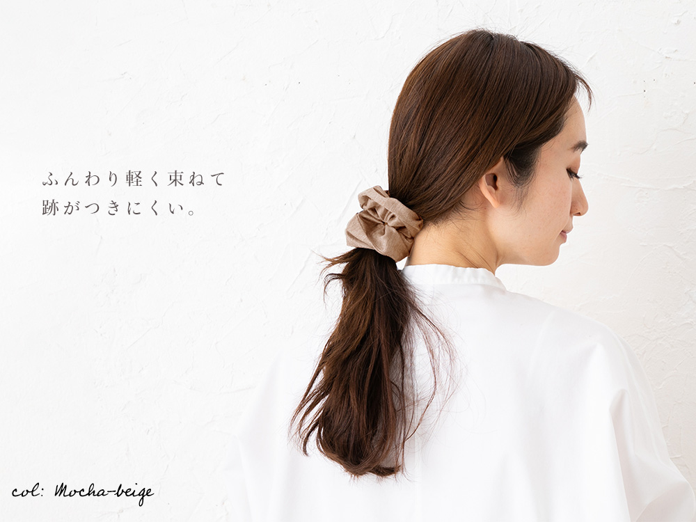 シルクサテン シュシュ 日本製 ヘアゴム