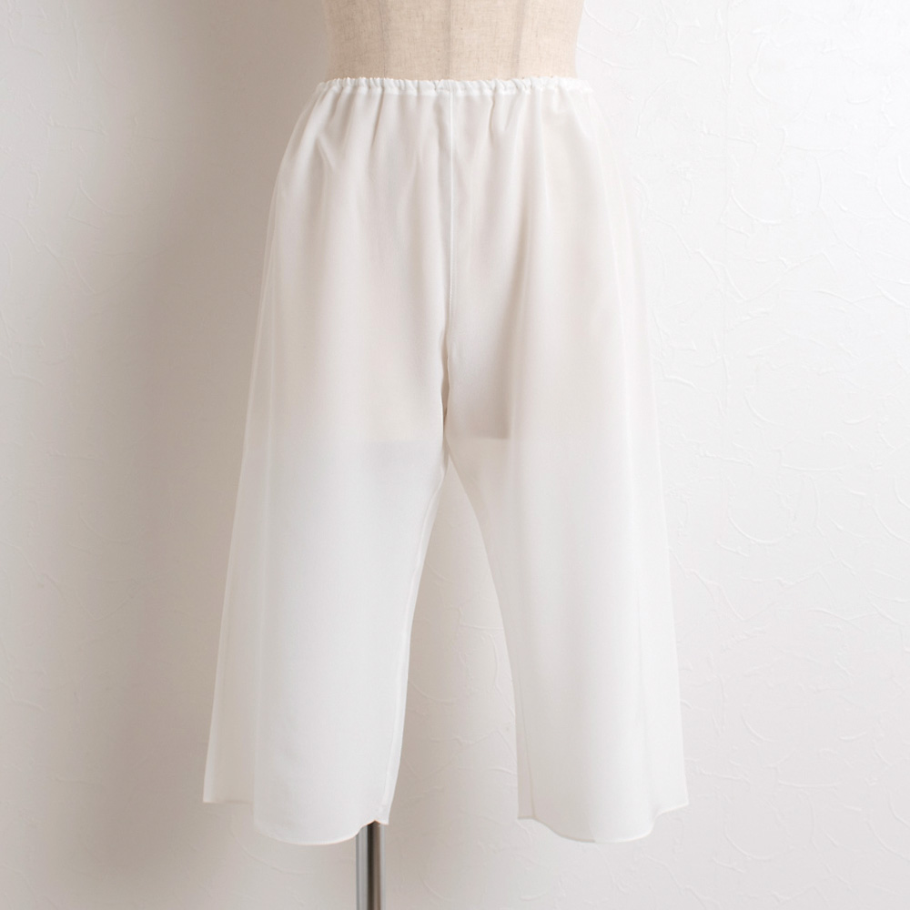 シルク クレープデシン ストレッチ 膝下ペチパンツ 日本製