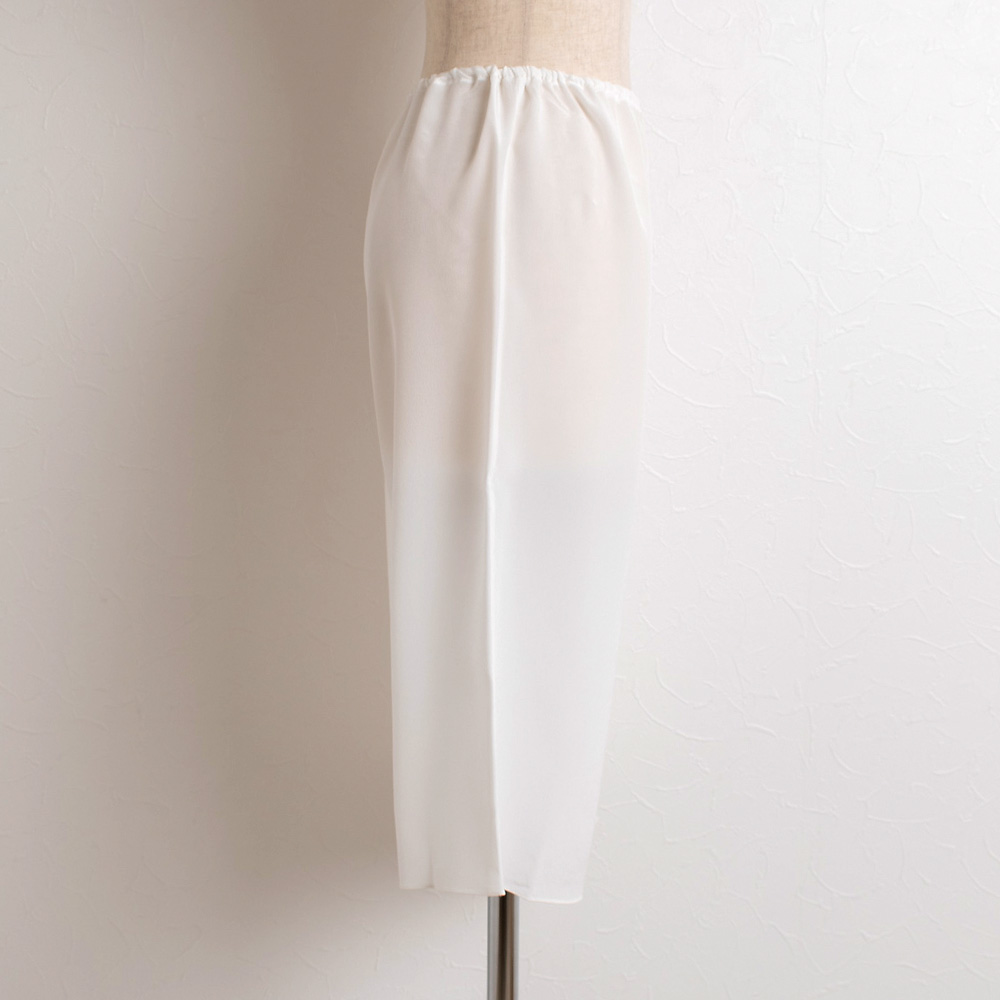 シルク クレープデシン ストレッチ 膝下ペチパンツ 日本製