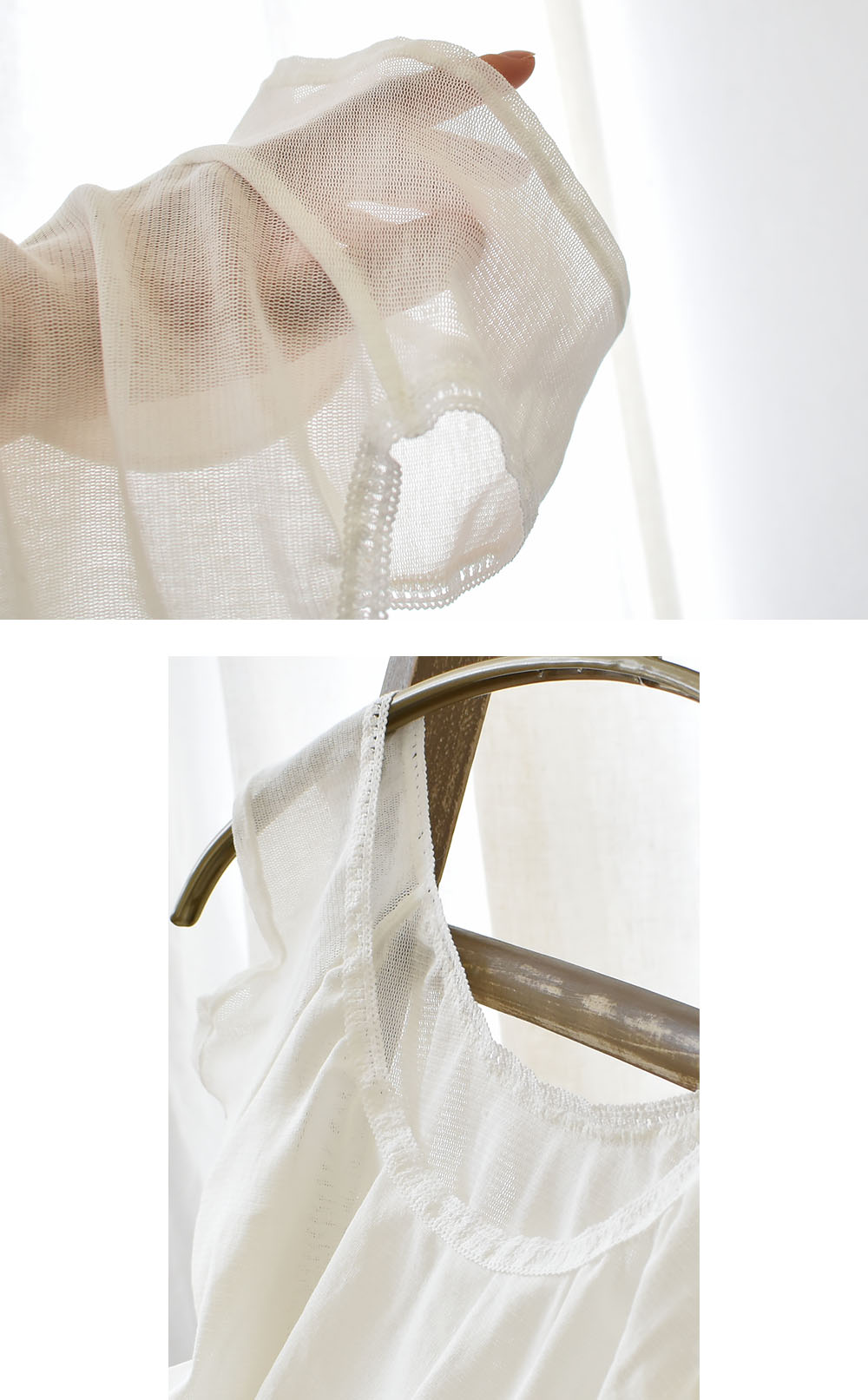 シルクの脇汗パッド付き サラチュール ショート丈 汗取りインナー 日本製