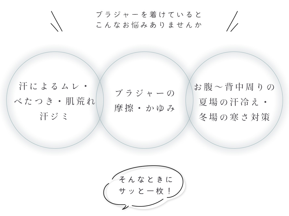 シルク100％ 薄テレコ ブラカバー 日本製 38cm ロング丈 ブラ下インナー 汗取り