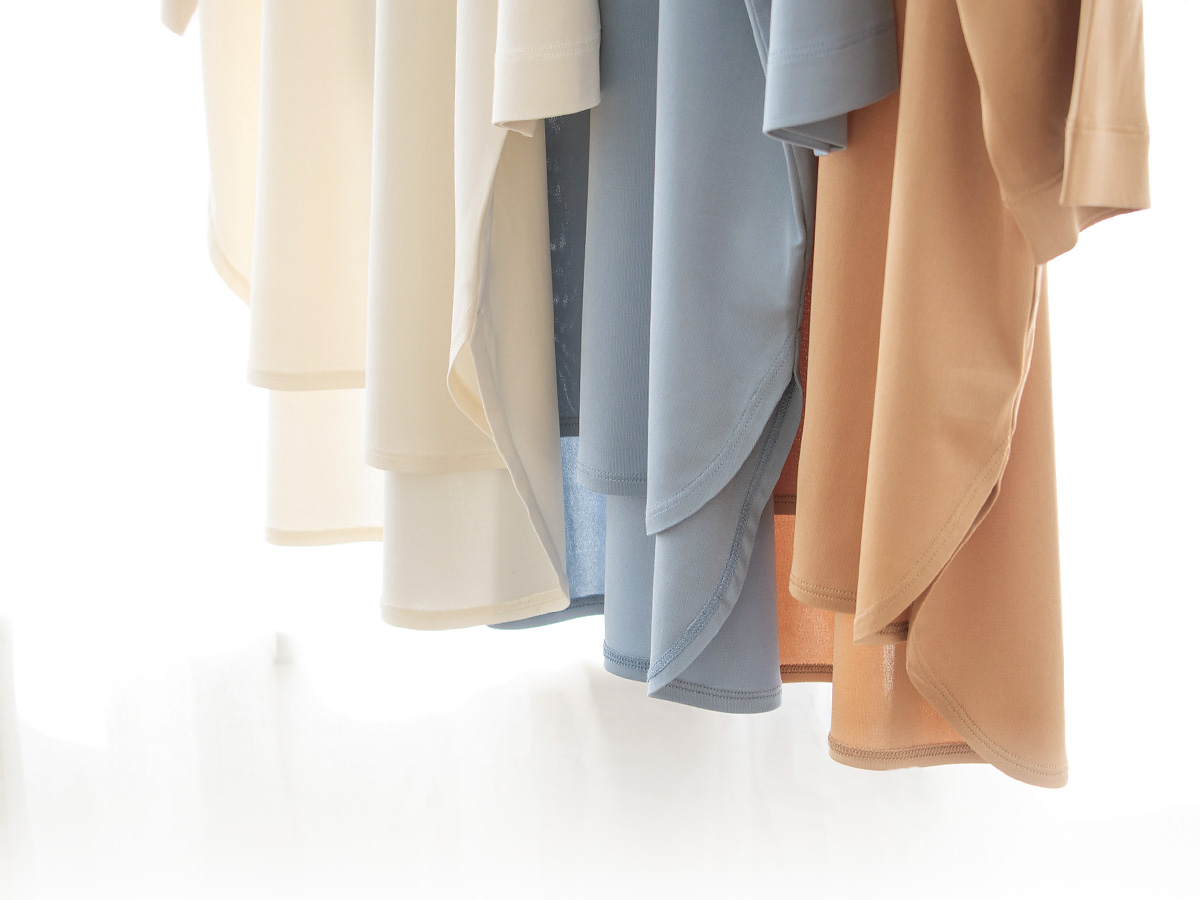 シルク100% 正絹スムース140g Vネック フレンチ袖トップス