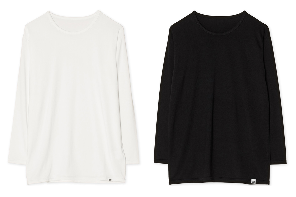 シルク メンズ 7分袖インナー クルーネック 日本製