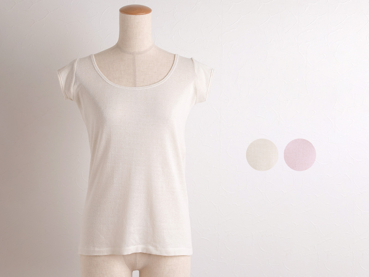 シルクノイル（くずまゆ）汗取りインナー 日本製