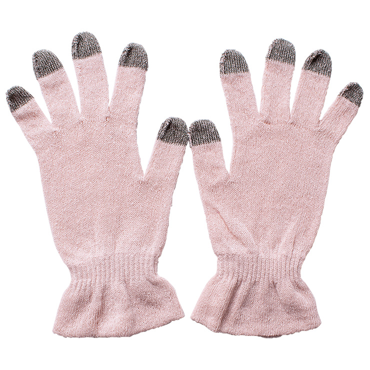 シルク おやすみ手袋 スマートフォン対応 日本製