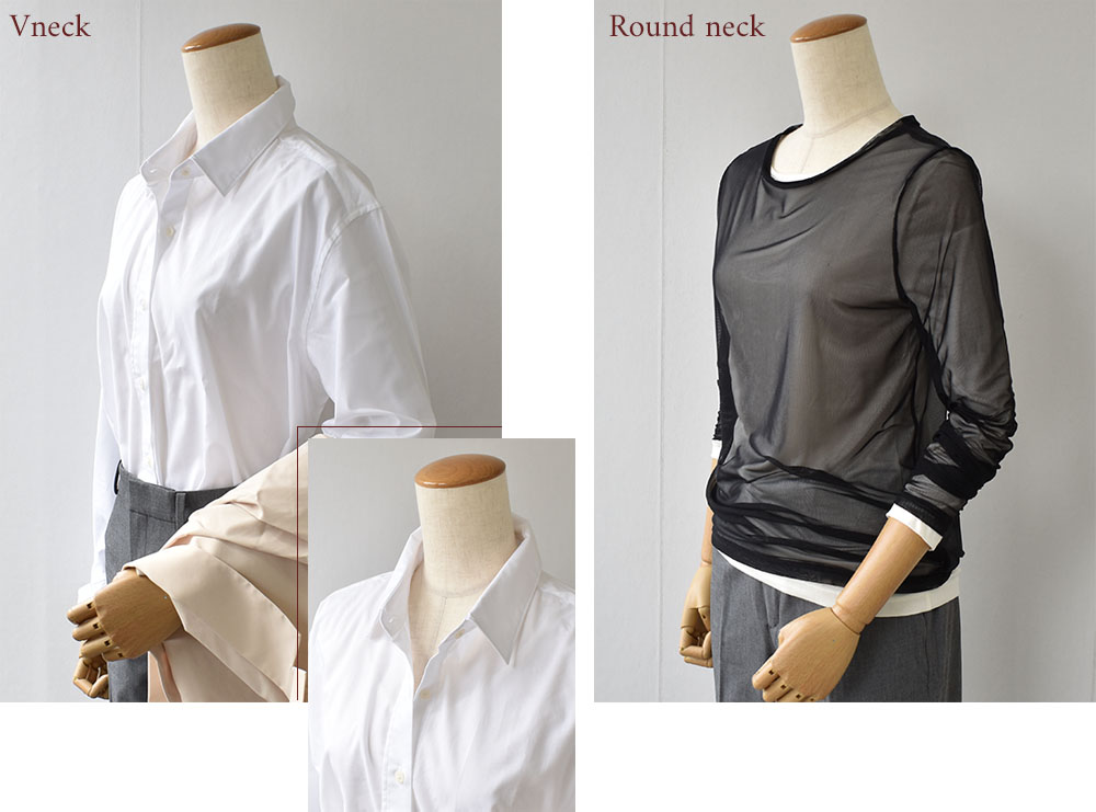 シルク100% インナー 長袖 2way仕様 日本製【ふわ肌シルク】