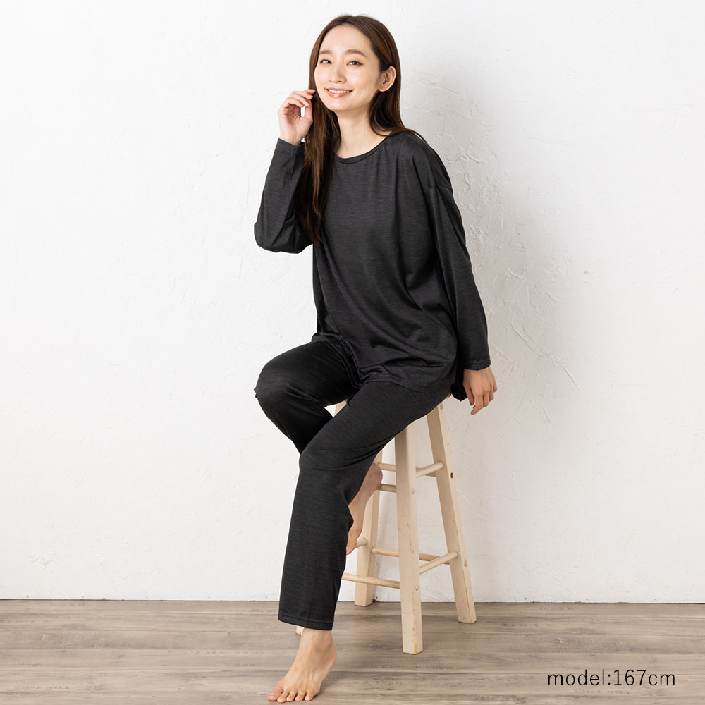 シルク100％ジャージー ルームパンツ 日本製