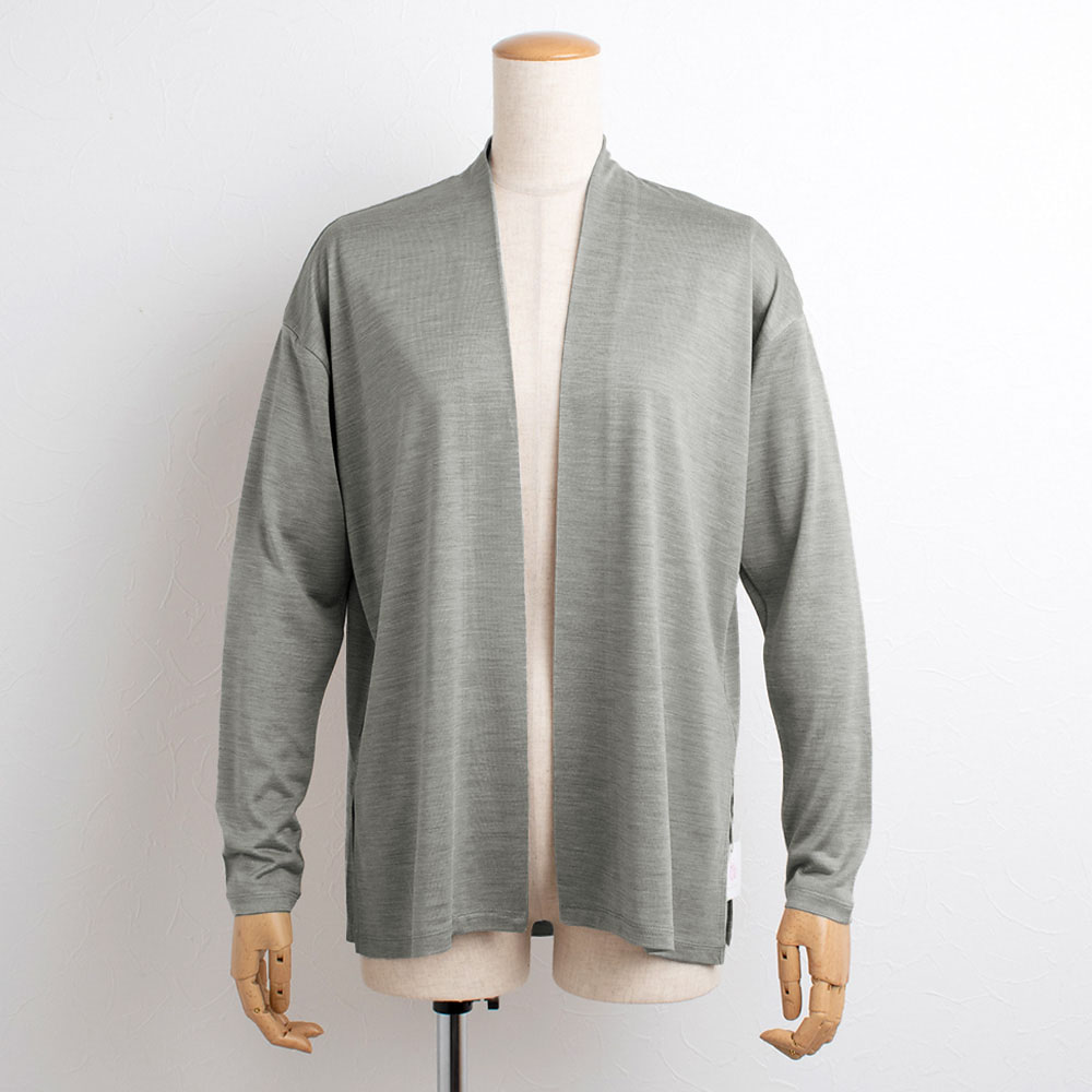 シルク100% ジャージー カーディガン 日本製 ＵＶカット