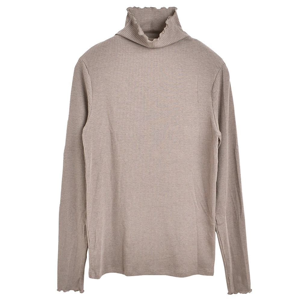 シルクカシミヤ混 ハイネック 長袖インナー 日本製