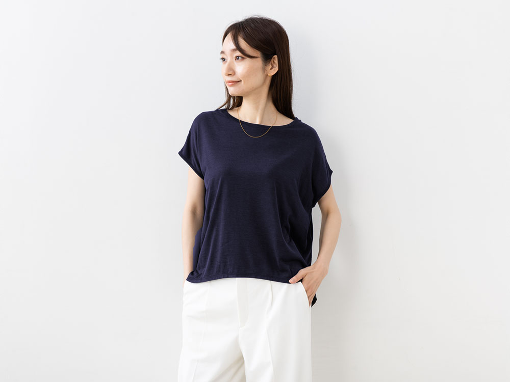 シルク100% ジャージー ガウチョパンツ 日本製