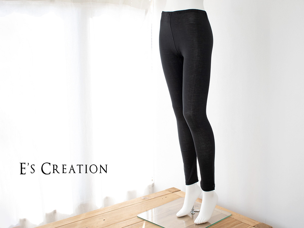 シルク100％ レギンス ウォッシャブル 日本製【ふわ肌シルク】