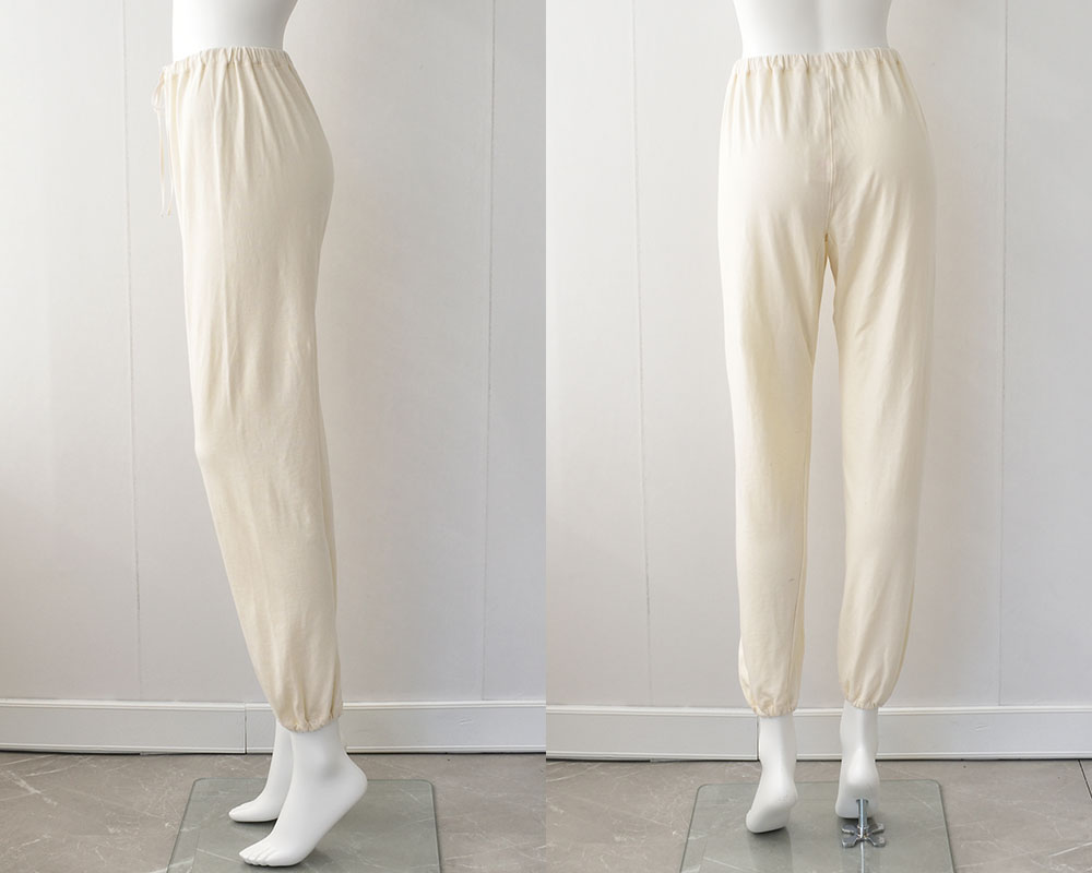 肌側シルク 外側コットン パンツ パジャマインナー 日本製