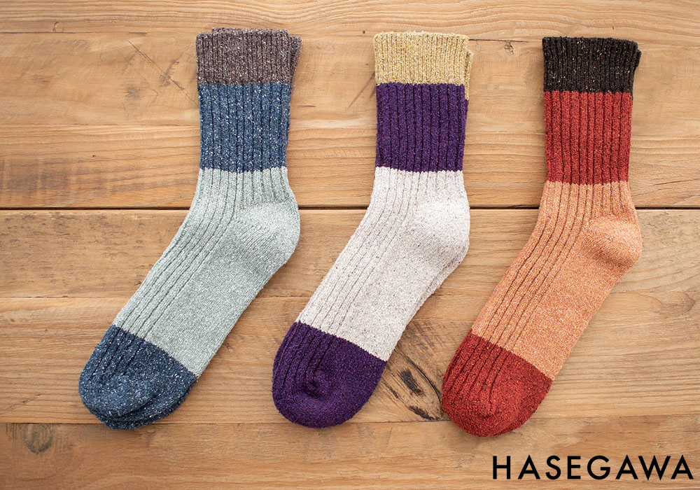 シルク メンズ ソックス 日本製 TWEEDY SILK SOCKS 長谷川商店