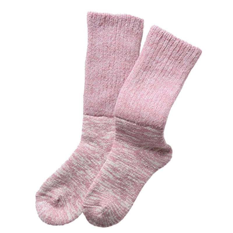 肌側シルクのもこもこ2重ソックス 日本製