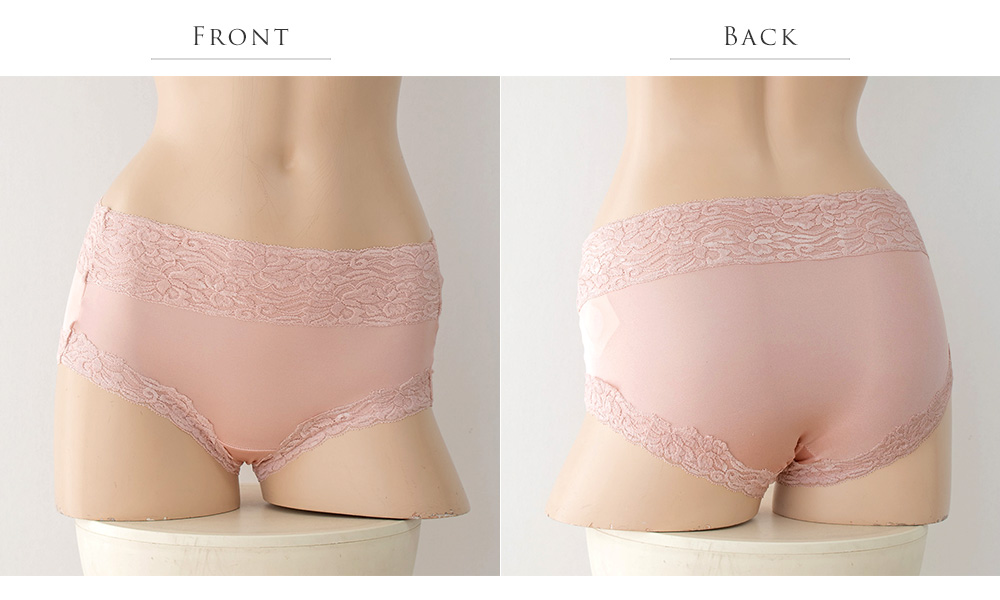 シルク ショーツ お尻すっぽり深履きタイプ 日本製 レディース 生地はシルク100％