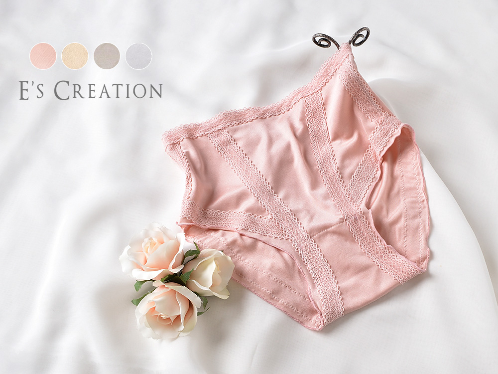 シルク 冷えとり ショーツ 深履きタイプ マチは絹と綿の3重構造 日本製 レディース 肌側シルク100％