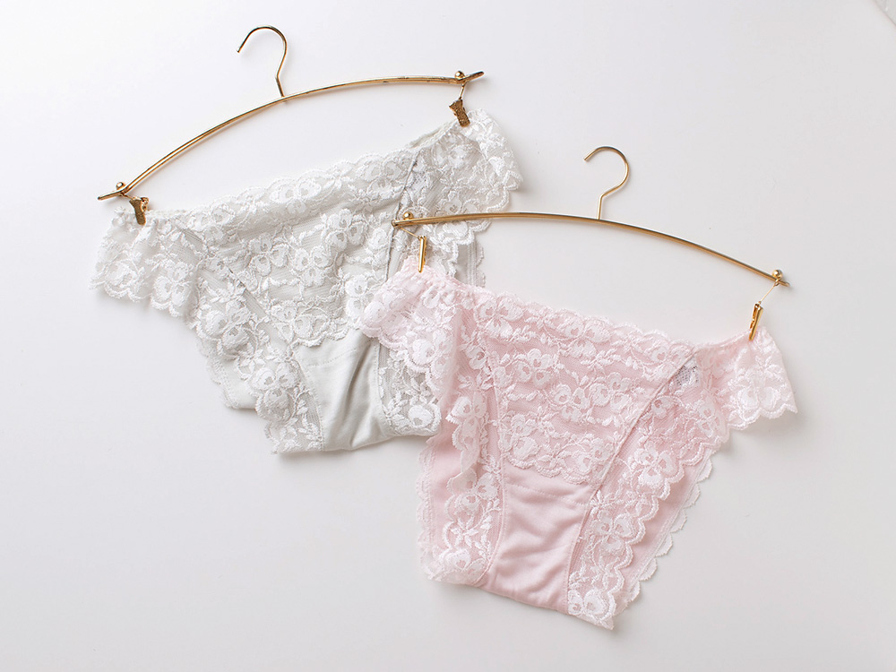 シルク ショーツ フロントレース サニタリー兼用 日本製