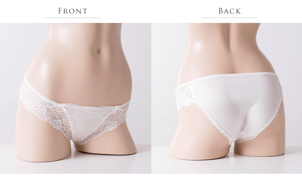 シルクショーツ ストレッチレース付き 日本製 レディース 生地はシルク100％