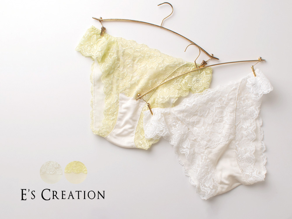 シルク ショーツ フロントレース サニタリー兼用 日本製
