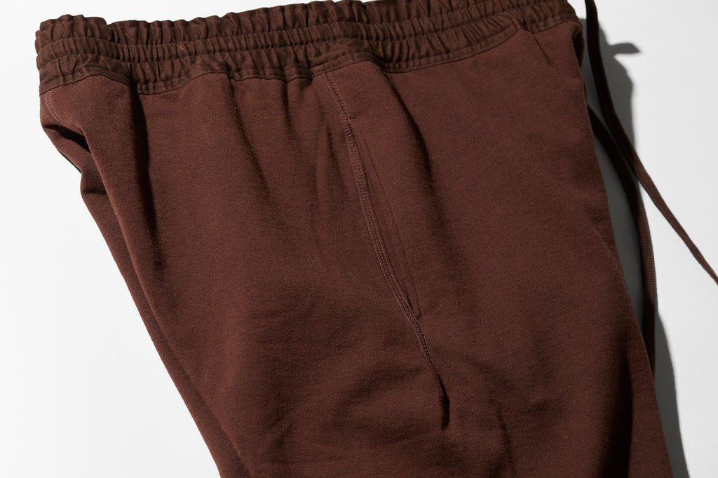 肌側シルク100％起毛 スウェットパンツ