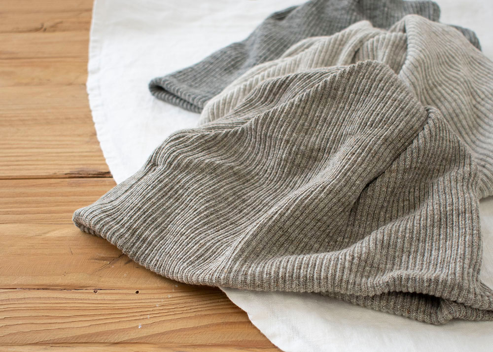 コットン100％リブ ニットキャップ 日本製