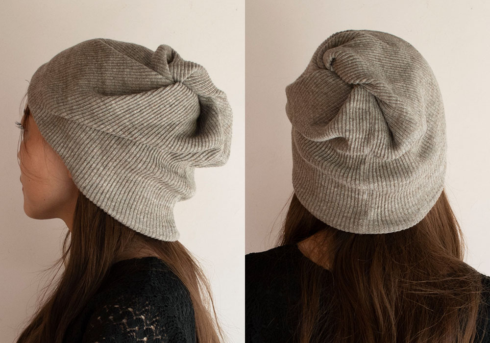 コットン100％リブ ニットキャップ 日本製