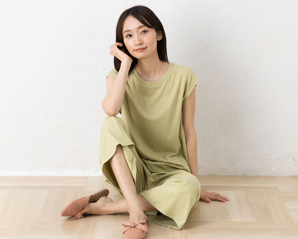 リラクシングウェア ガウチョパンツ 日本製