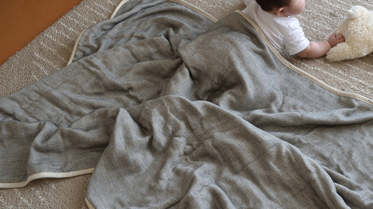 5重織りガーゼケット ハーフ 日本製 コットン100％