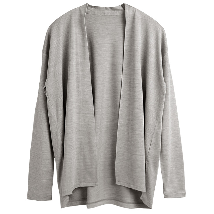 シルク100% ジャージー カーディガン 日本製