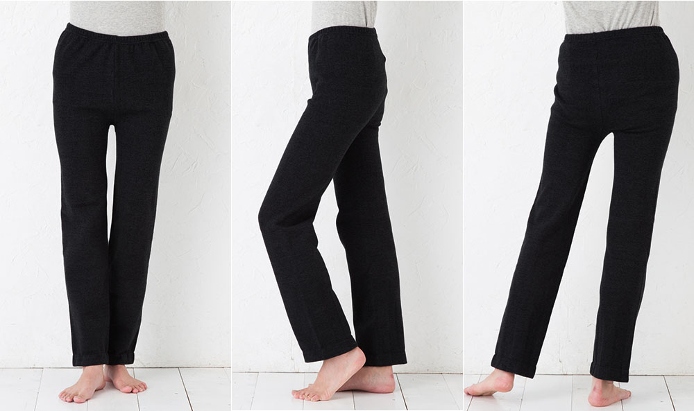 ふんわり裏起毛 シルク あったか レギンスパンツ 日本製