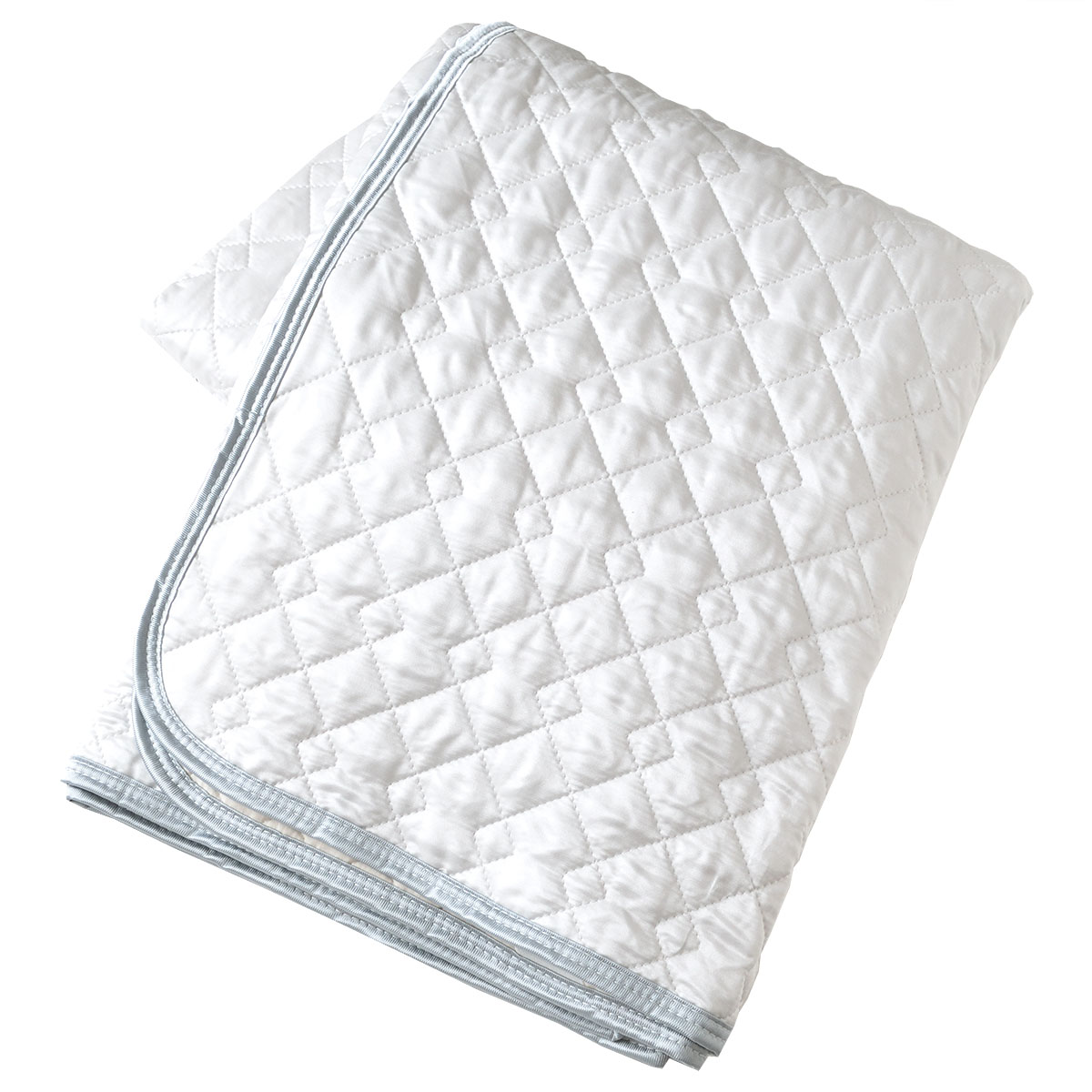 シルク 敷パッド シングルサイズ 日本製 中綿コットン100％脱脂綿