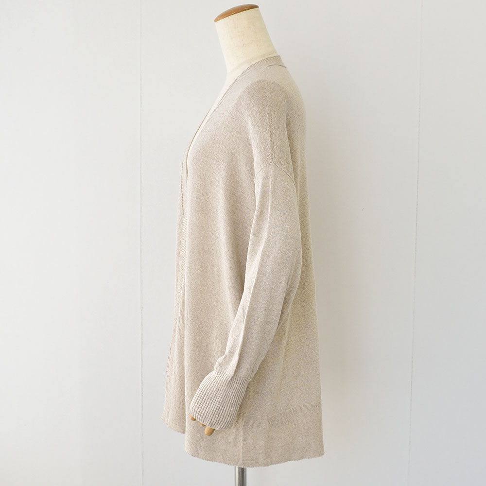 シルクリネン カーディガン 日本製